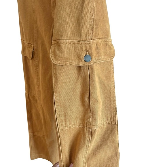 NEW Billabong Wall To Wall Denim Cargo Pants Sz 26 High Waist Straight Leg Jeans - Picture 4 of 13